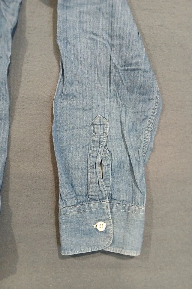 William Rast Shirt Mens Large Blue Dress Casual Business Button Down Work Pocket - Imagem 3 de 4