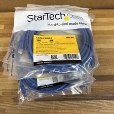 Lot Of 7  StarTech 10 ft Blue Molded Cat 6 UTP Network Patch Cable