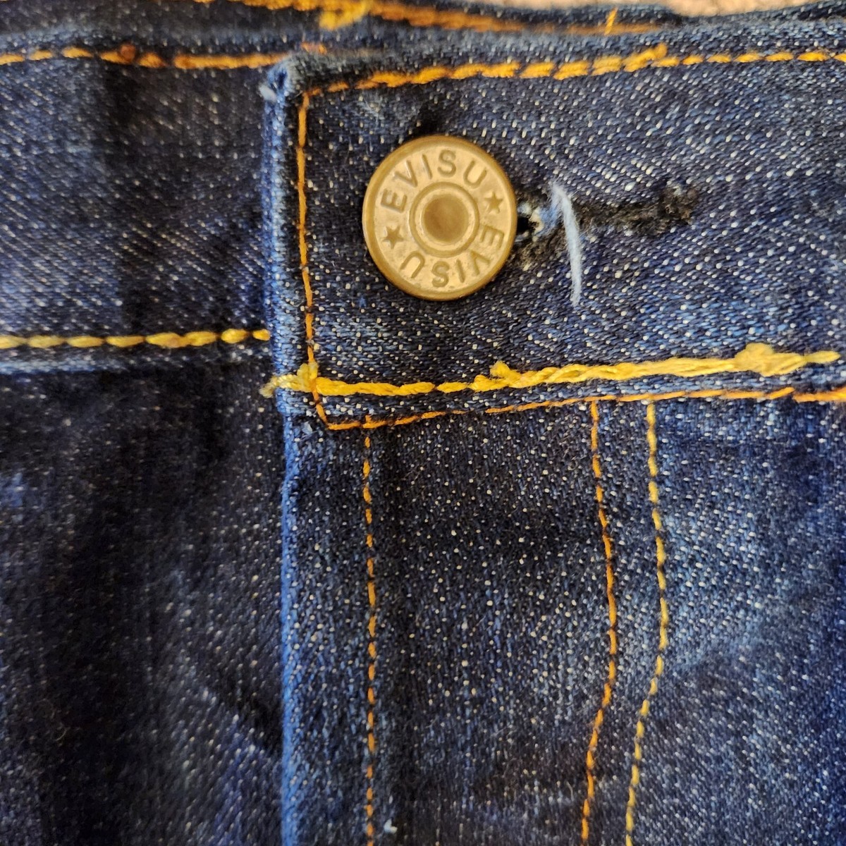 Evisu Jeans 42 x 35 embroidery paint Vintage UMI YAMA | eBay