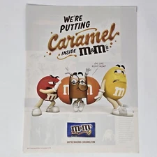M&M's We're Putting Caramel Inside Print Ad/Poster Official Promo Art