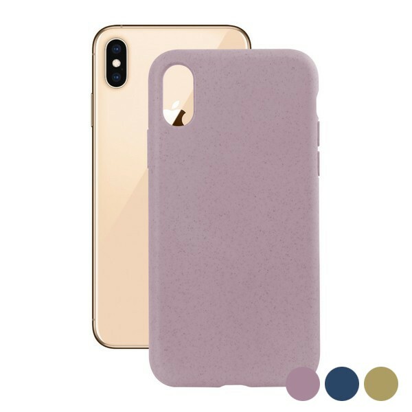 Coque rose pour iPhone XS protection végétale pour vos sorties