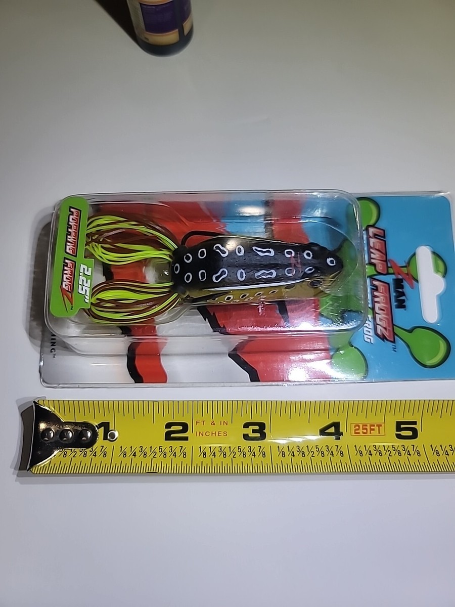 Esca Topwater Z-Man Leap FrogZ A Corpo Cavo, Rana Camminante Da 2 1/4 O 2 3/4 Pollici Per Pesca Basso