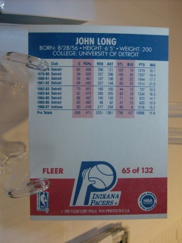 1987-88 Fleer Basketball Card Singles #45 to #88  (YOU PICK CARDS) - Picture 206 of 384