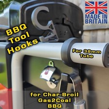 Char Broil Gas2Coal Ganci per Attrezzi per Barbecue Ibridi - Set di 2 Ganci