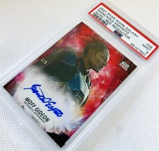 2021 Topps Star Wars Galaxy Giancarlo Esposito Moff Gideon Auto Red #/5 PSA 9