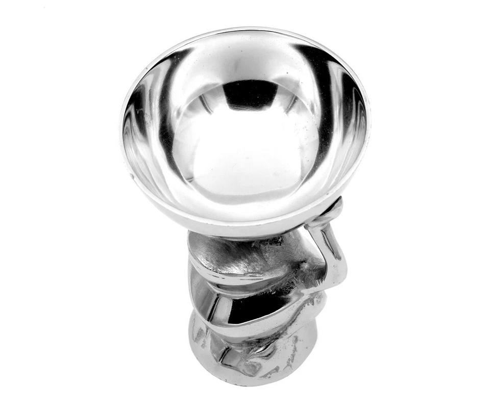 B-Ware Figur Frosch Metall Froschkönig Messing Schale Silber Dekoration Deko - Bild 4 von 4