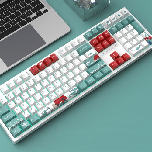 129 Pcs Korallenseetastkappe Tastenkappen Für Tastaturen Tastatur-Enthusiasten - Bild 12 von 12