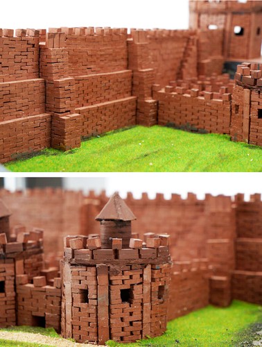 50PC 1/16 Scale Dollhouse Miniature Sand Table Simulation Brick Building Scenery - Picture 6 of 8
