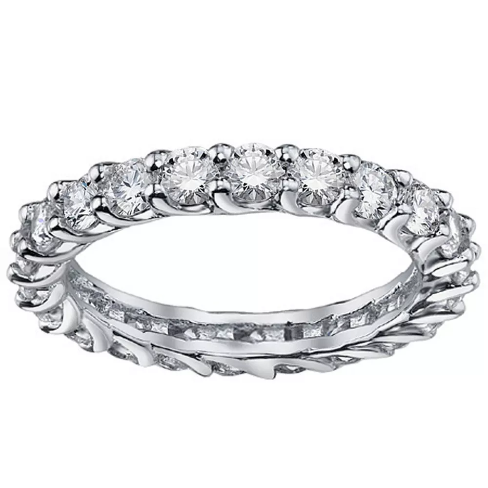 Low profile eternity band deals