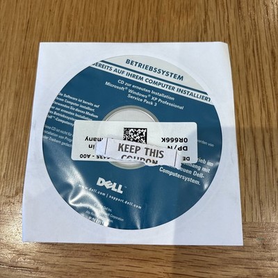 microsoft windows xp professional reinstallation cd DEUTSCH DELL NEU SP3