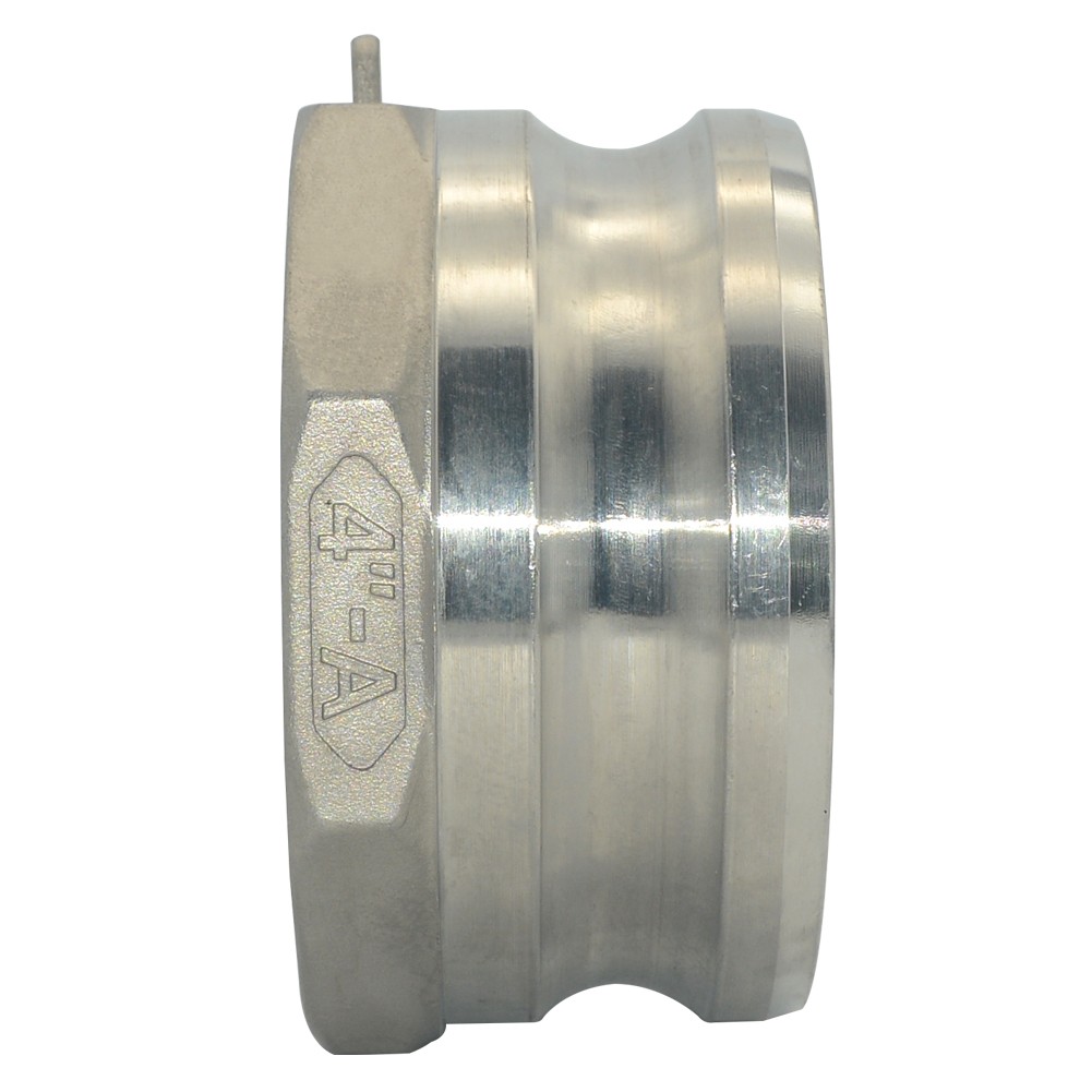 4" inch 4 in Camlock type A male to NPT Female Adapter Stainless Steel SS 316
