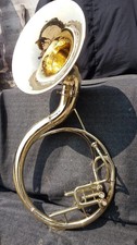 SOUSAPHONE 22 "BELL MADE OF BRASS IN GOLDEN POLISH+MOUTHPC+ CASE BOX + FREE SHIP