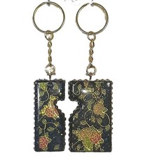 2Pcs Best Friend Keychain Friendship Matching Keyring Handmade Gift