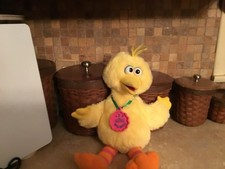 Vintage 1993 1-2-3 Big Bird Talking Singing Plush Sesame Street  