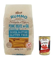 10X Rummo Pasta Penne Rigate N.66 Nudeln Glutenfrei 400G+Polpa 400G