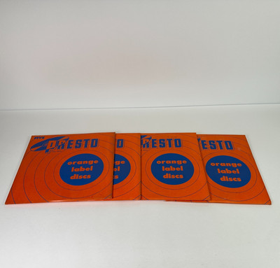 (Lot of 4) Presto USA Orange Label Vinyl Discs Record 10''' Presto Five