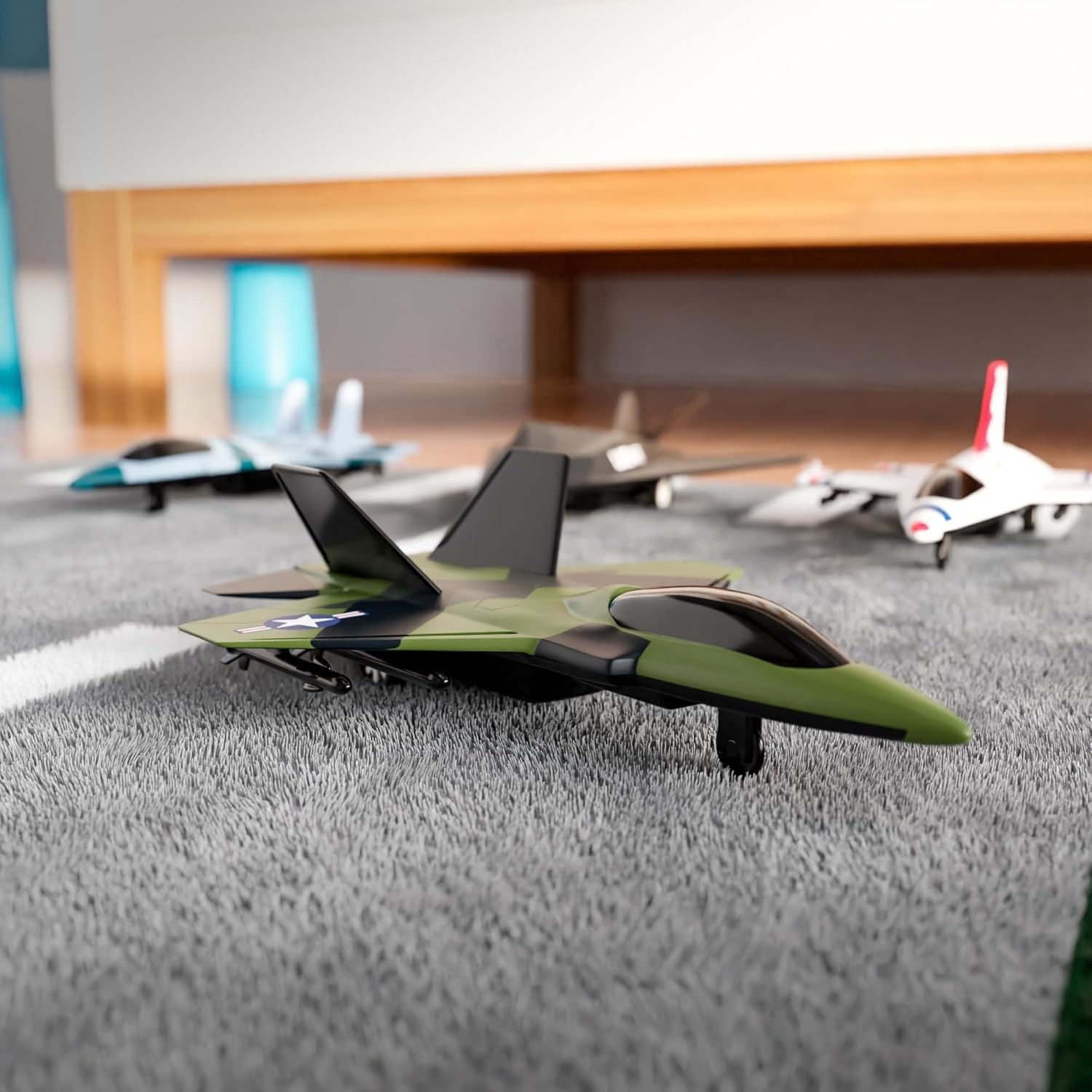 Exciting 4-Pack US Air Force Diecast Toy Fighter Jets - Perfect Gift for Kids