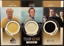 JACK NICKLAUS ARNOLD PALMER PLAYER 2013 Upper Deck SP Game Used Tour Gear #d /15