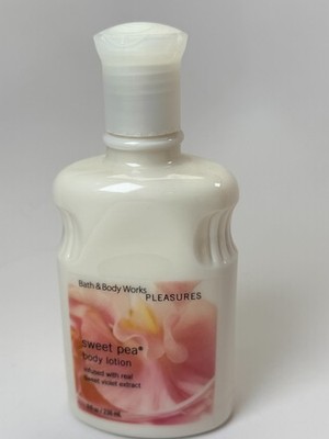 Vintage Bath & Body Works Pleasures Sweet Pea Body Lotion 8 oz New Old Stock