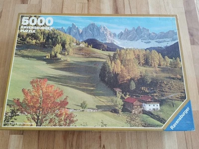 Fertig gepuzzelt u. in Lagen 174027 Dolomiten von 1977 Ravensburger 5000 Teile - Bild 1 von 4