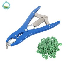 Sheep Lamb Castration Applicator 100 Marking Rings Bander Docking Elastrator