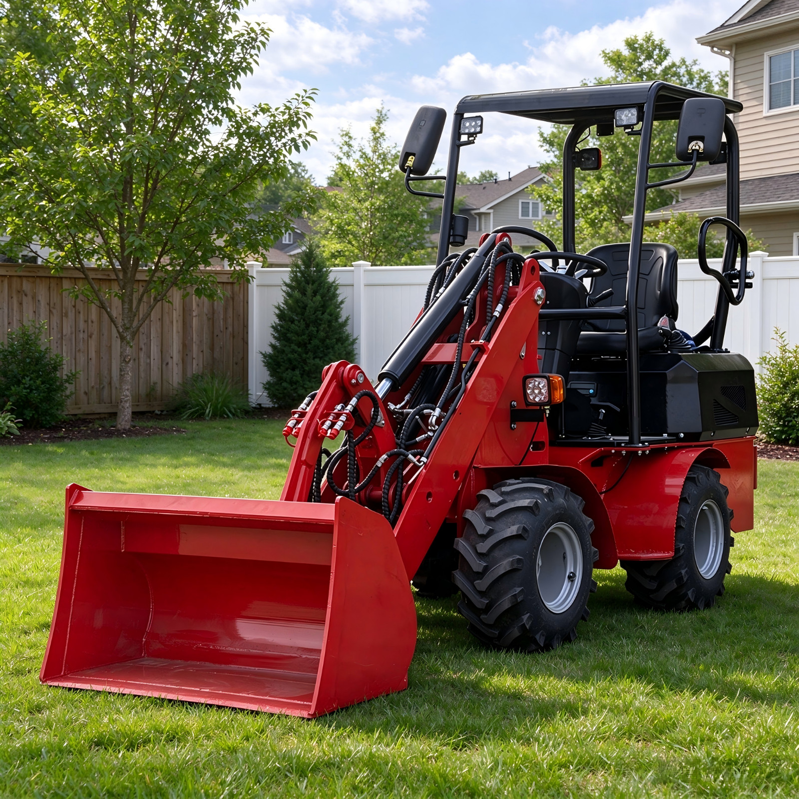 Local Pick Up 0.6 Ton Mini Wheel Loader Kubota D1105 Engine in NJ