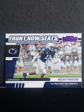 2021 Panini Contenders Draft Picks Front Row Seats Micah Parsons #3 Purple (RC)