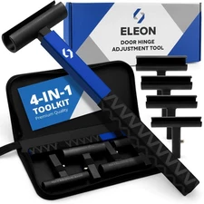 ELEON Door Hinge Adjustment Tool Kit - 4 in 1 Precision Hinge Gap Adjusting W...