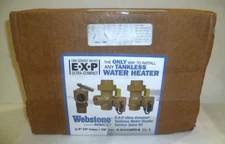 Webstone 3/4 in. EXP Ultra-Compact Tankless Water Heater Service Valve Kit