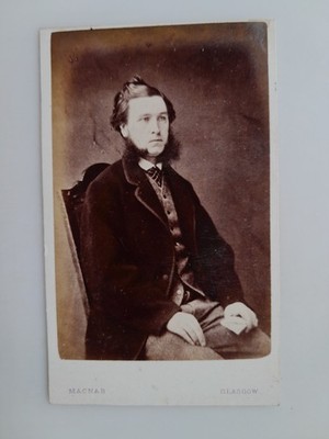 CDV: Man Mutton Chops: Alexander Macnab: Glasgow Schottland