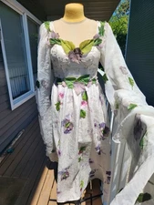 Multicolor Woodland Fairy Costume Without Wings Small