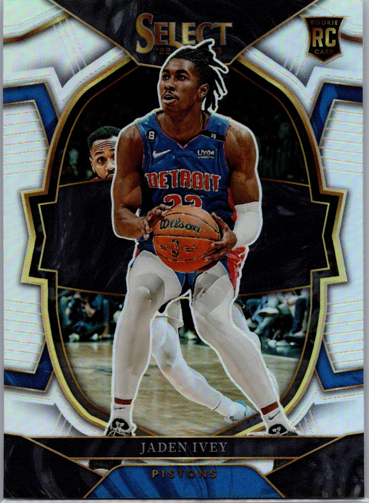 2022-23 Panini Select #87 Jaden Ivey Silver Prizms