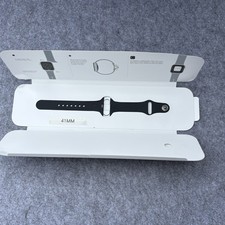 Apple Watch 41mm Sport Band Strap - Black Silicone S/M  M/L MLLT3AM/A