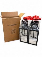 2-Pack Dusk to Dawn Outdoor Wall Lanterns Bla...