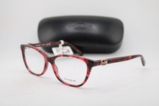 NEW COACH HC 6180 5658 VIOLET HAVANA GOLD AUTHENTIC EYEGLASSES 54-16