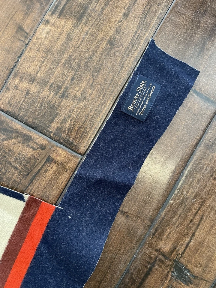 New Pendleton Wool blanket fabric remnants - Medicine Bow - appx 2.3 lb. - Image 4 of 4