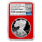 2017-S Proof $1 American Silver Eagle Congratulations Set NGC PF69UC 225th ER