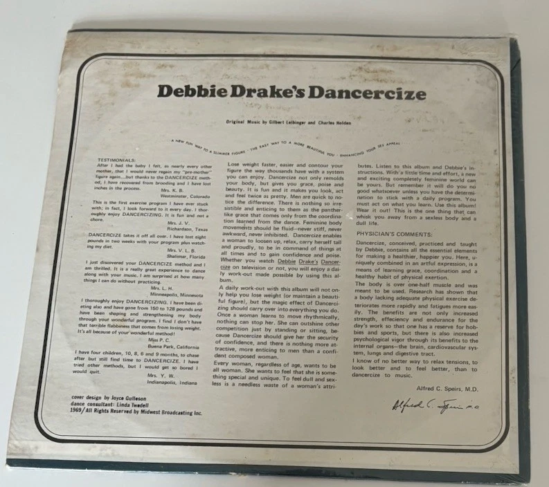 Debbie Drake’s Dancersize LP 1969 Sealed Atomic Age Rare - Image 2 of 3