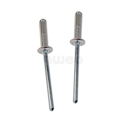 500 Bralo Blindniete Standard 4,0 x 20,0 mm Nieten Alu Stahl Pop-Nieten
