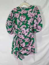 RHODE Green Floral Pia Dress Size XS with Holes ex-RTR