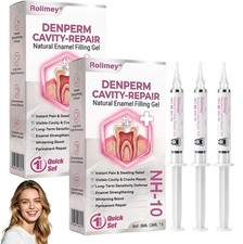 Rolimey Denperm Cavity-Repair Natural Enamel Filling Gel 3x3ml for Daily Use
