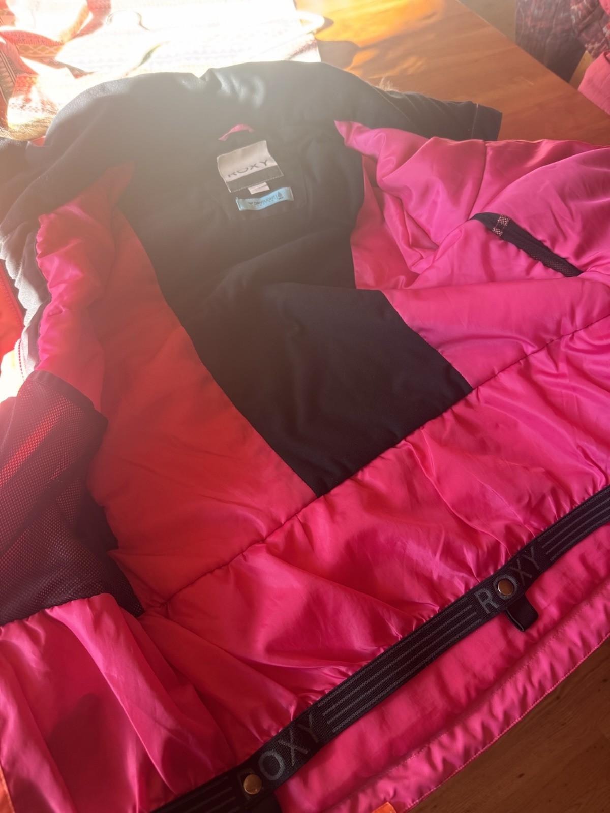 Roxy Jet Ski Jacket Woman’s Extra Large Beetroot … - image 9