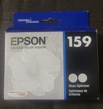 New Epson 159 Ink Cartridges Gloss Optimizer 2 Pack 9/21