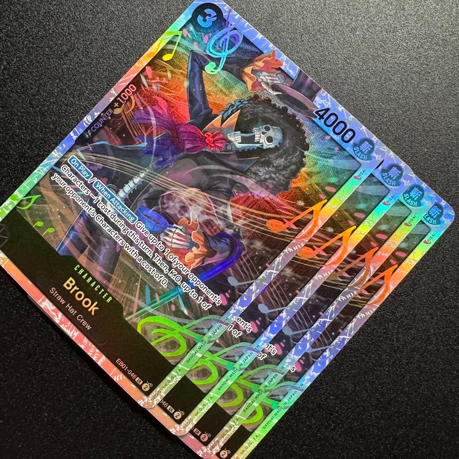 4X Brook EB01-046 SR ONE PIECE Tcg Card Game NM Black | eBay