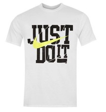 Image of 2x New Nike Men's Navy/white Just Do It Graphic Athletic Cut T-Shirt Size M