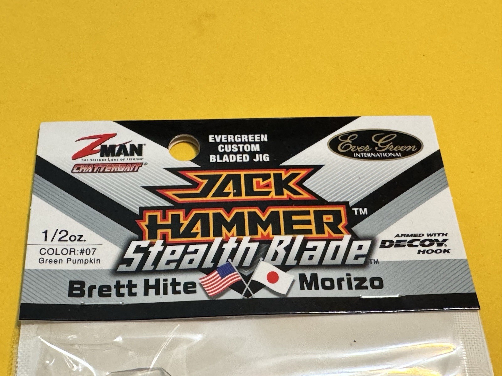 Z-man Stealth Blade Jackhammer Chatterbait  1/2oz  Green Pumpkin - Image 2