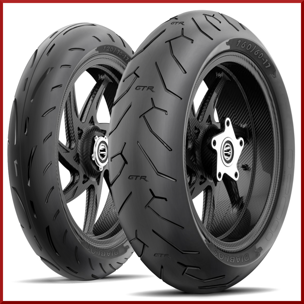Roadmax Diablo 160/60-17 + 120/70-17 (75H) Motorcycle Tire SET