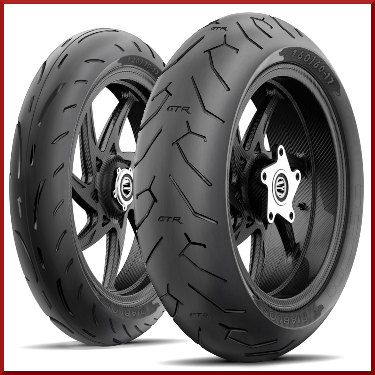 Roadmax 160/60-17 + 120/70-17  (75H) Motorcycle Tire SET (Front + Rear) NEW