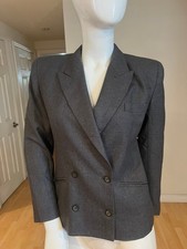 VINTAGE LIZ CLAIBORNE 80'S STRONG SHOULDER CROPPED JACKET BLAZER SZ 4