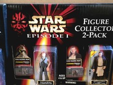 Star Wars Episode 1 Figur 2er Pack Jar Jar Binks, Qui Gon Ginn. 7,50 $ Versand